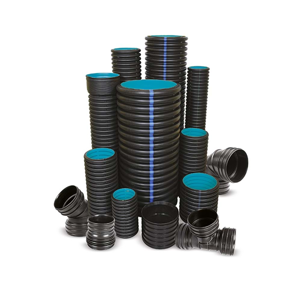 DÜZGÜNLER KORUGE BORU SN8 DN600 6 MT