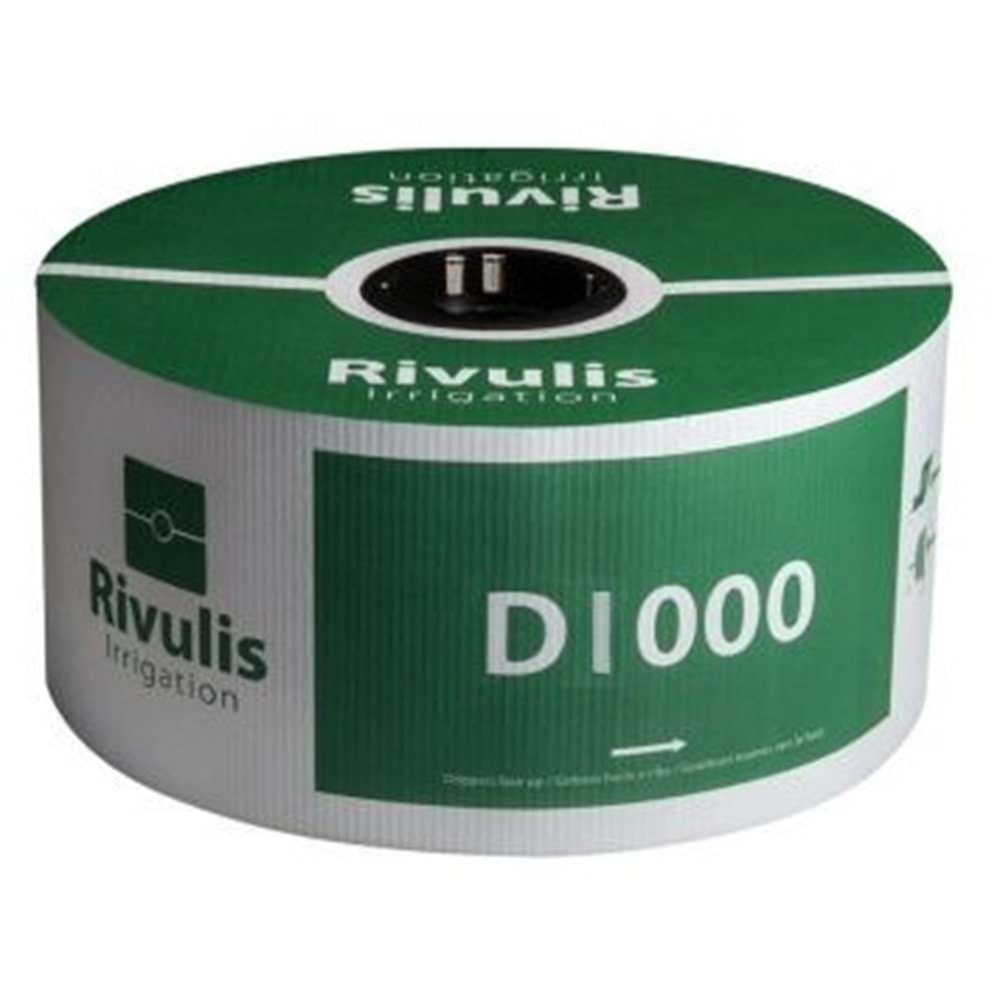 RİVULİS YASSI DAMLAMA D1000 16 X 6 MİL 1.00 LT 40 CM 3000 MT TOP